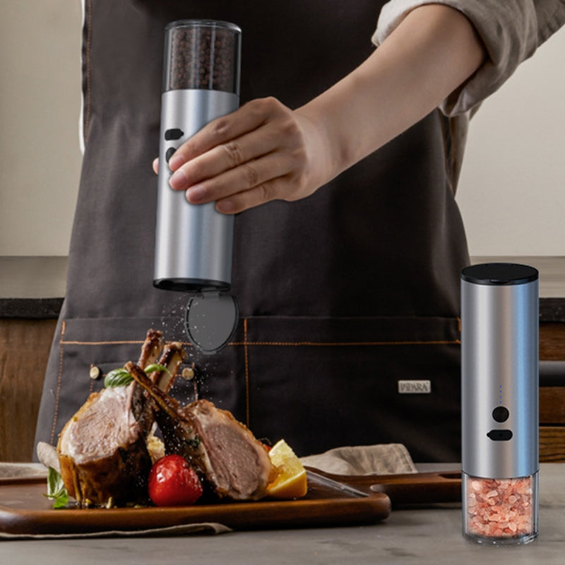 Electric Salt And Pepper Grinder Set Rechargeable LED Mill Kitchen Tool