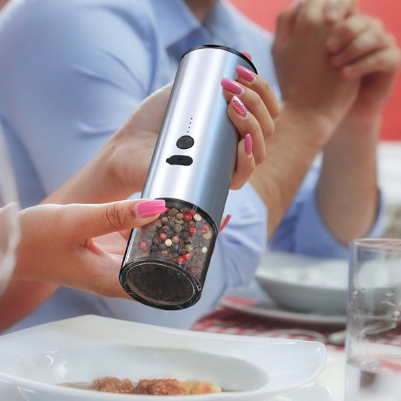 Electric Salt And Pepper Grinder Set Rechargeable LED Mill Kitchen Tool