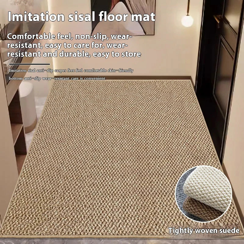 Non Slip Entrance Door Mat Pineapple Pattern Floor Rug for Home Entryway