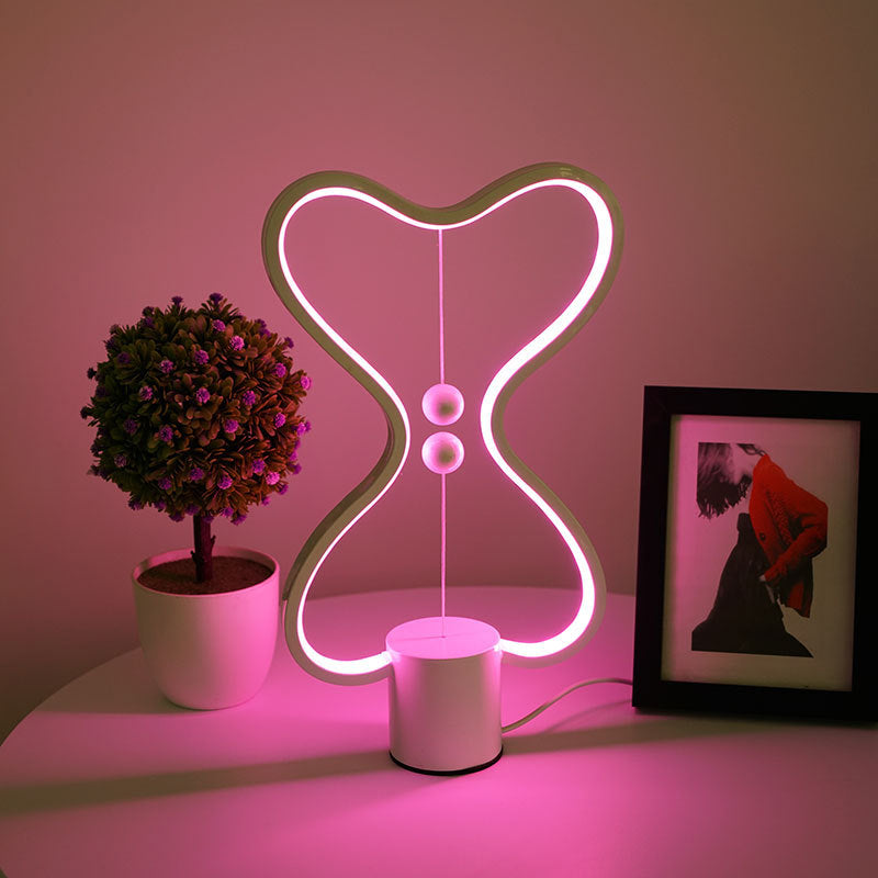 7 Colors Balance Lamp LED Night Light USB Powered Table Lamp