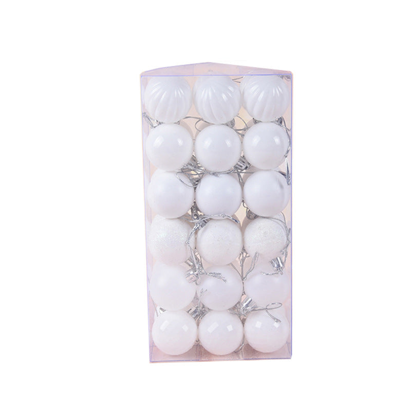 36 PCs Colored Christmas Balls Set Whole Box Shatterproof Xmas Tree Ornaments