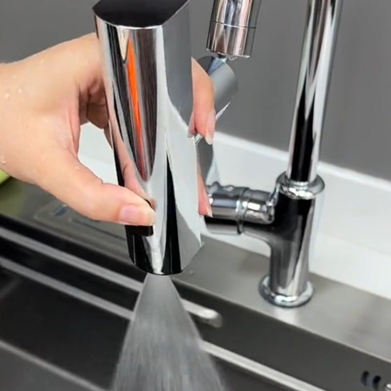 Waterfall Kitchen Faucet Splash-Proof Rotating Bubbler Multifunctional Nozzle Set