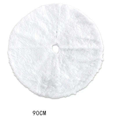 Christmas Tree Skirt Faux Fur Plush Decoration