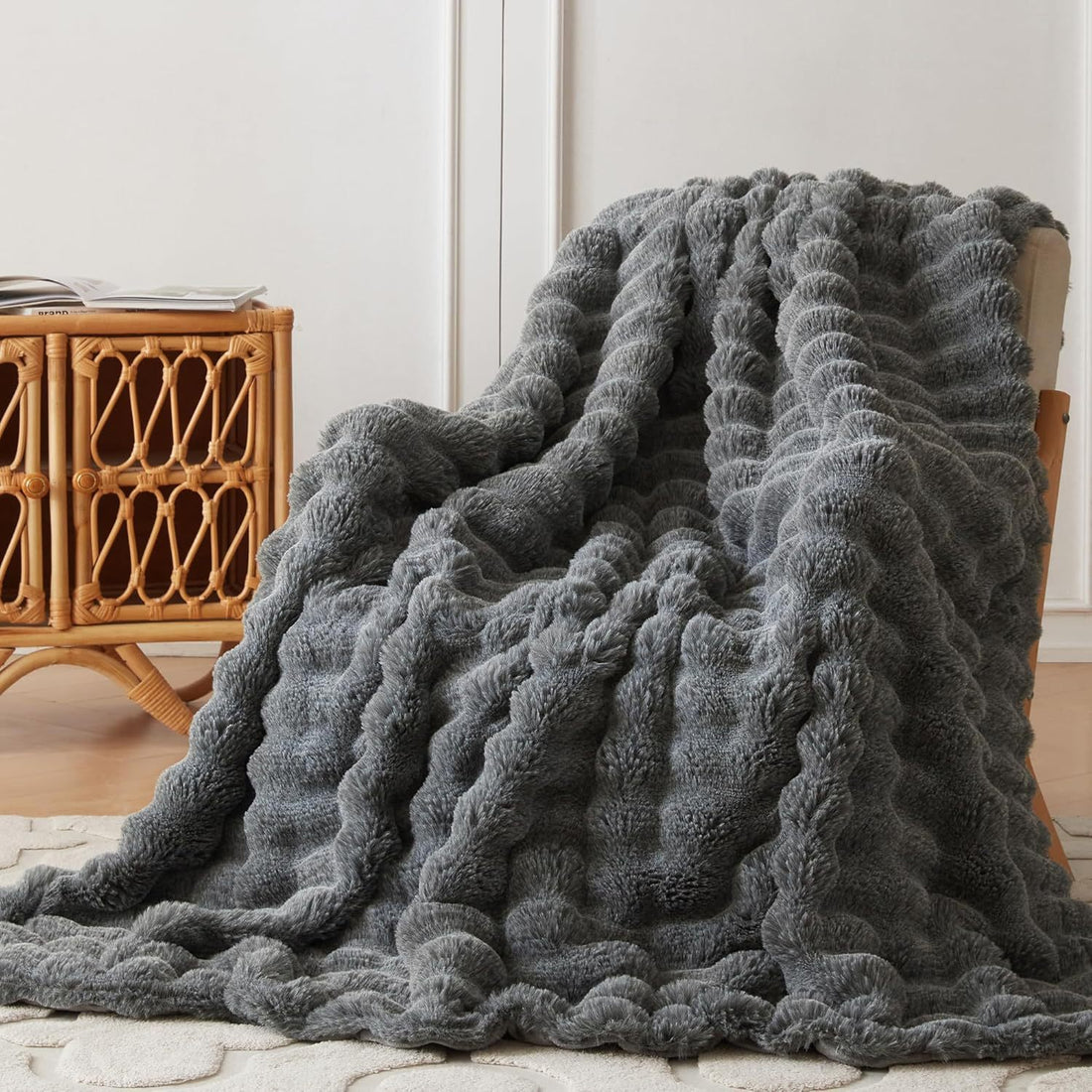Splendas Tie Dye Throw Blanket Soft Faux Fur Cozy Blanket for Bed & Sofa