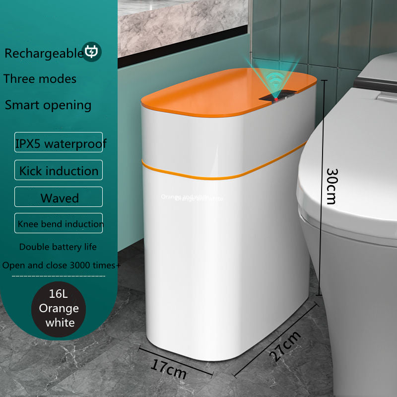 Smart Touchless Trash Can with UV & Deodorizer – 13L/16L