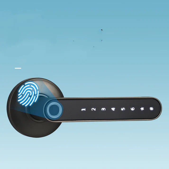 Fingerprint Door Lock Keyless Security Door Handle For Home