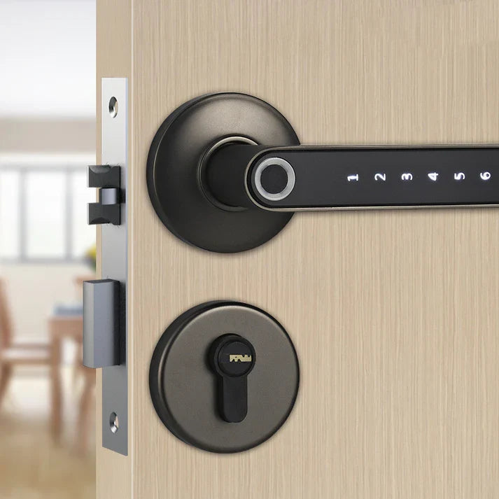 Fingerprint Door Lock Keyless Security Door Handle For Home