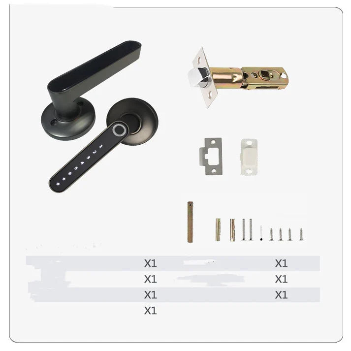 Fingerprint Door Lock Keyless Security Door Handle For Home