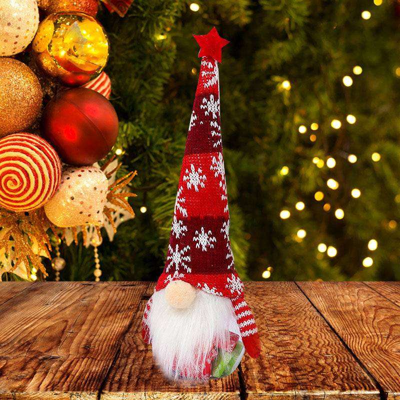 Five-pointed Star Christmas Candy Jar Desktop Children's Festival Decoration Doll