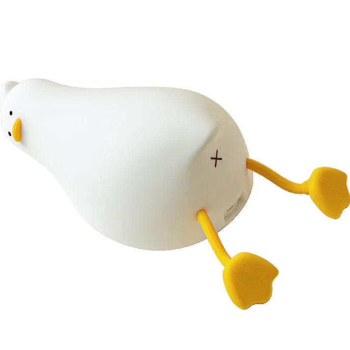 Flat Duck Night Lamp Children's Bedside Table Silicone Light Bulbs Dimming Atmosphere Gift