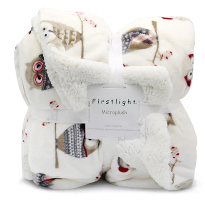 Fleece Plush Throw Blanket - Soft Warm Blanket for Bed & Sofa | 4 Colors 3 Sizes