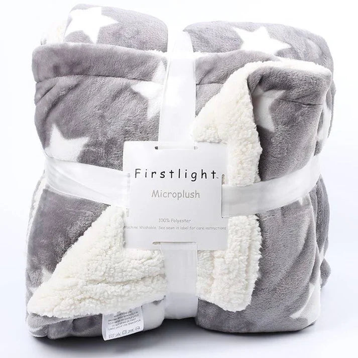 Fleece Plush Throw Blanket - Soft Warm Blanket for Bed & Sofa | 4 Colors 3 Sizes