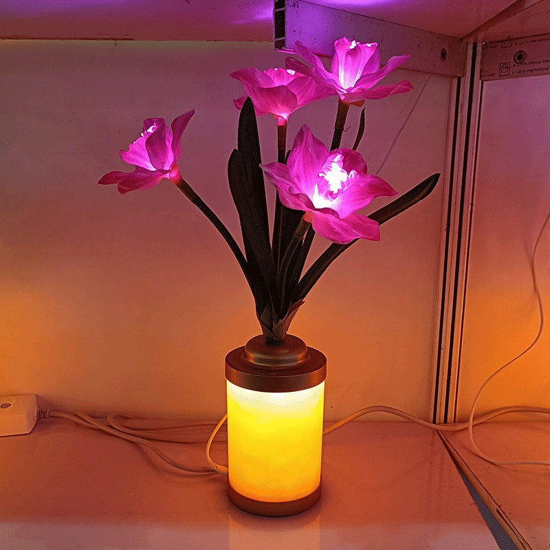 Flower Vase USB Lamp Minimalist Creative LED Night Light for Home Decor