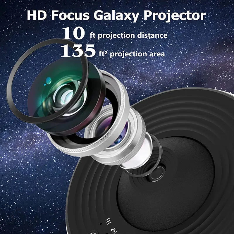 Galaxy Projector Night Light - 360 Degree Starry Sky Planetarium Lamp for Kids Bedroom