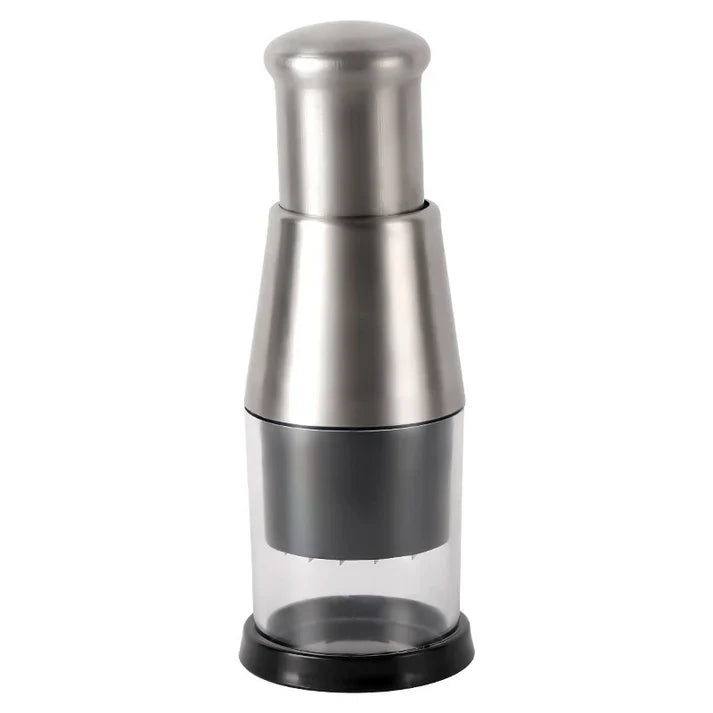 Stainless Steel Manual Garlic Press & Vegetable Chopper | Kitchen Gadget