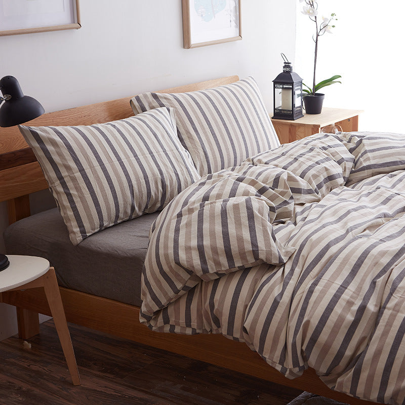 Splendas Geometric Bed Sheet Set Pure Cotton Super Soft 4-Piece Bedding | 4 Sizes