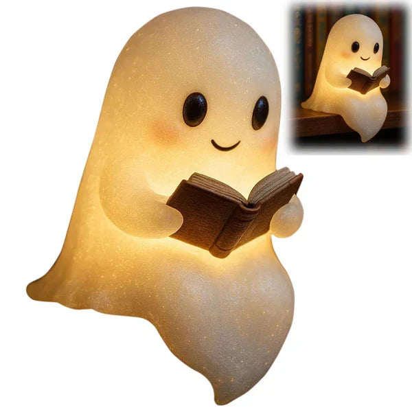 Ghost Night Light LED Lamp | Glowing Halloween Bedside Lamp for Kids Room