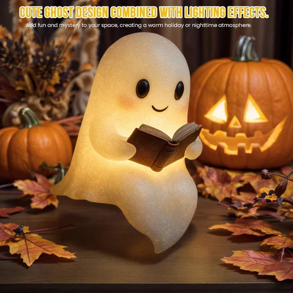 Ghost Night Light LED Lamp | Glowing Halloween Bedside Lamp for Kids Room