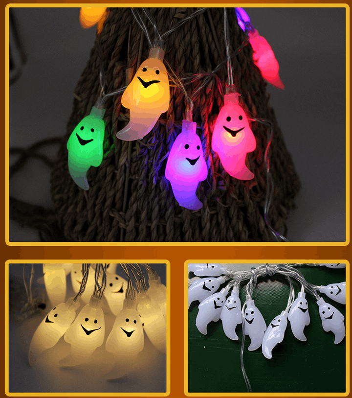 Halloween Decoration LED Pumpkin String Lights Lantern