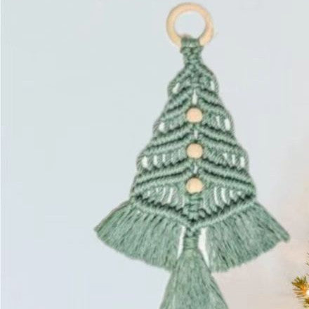 Christmas Tree Craft Kit Diy Material Package Handmade Cotton String Woven