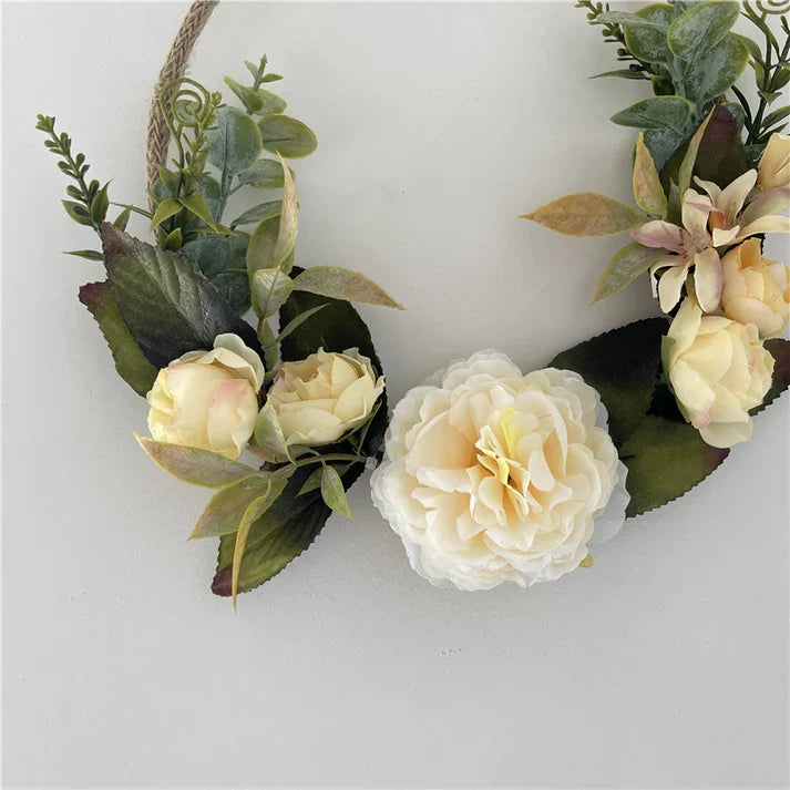 Room Wall Decor Hanging Metal Wreath Garland