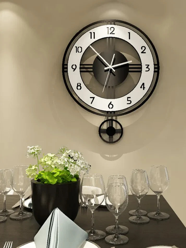 Living Room Creative One-Sided Hanging Wall Clock