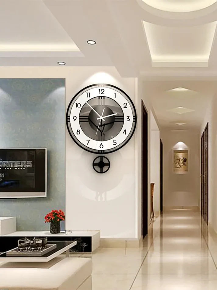 Living Room Creative One-Sided Hanging Wall Clock