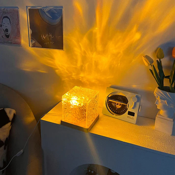 LED Water Ripple Lamp USB Ambient Night Light