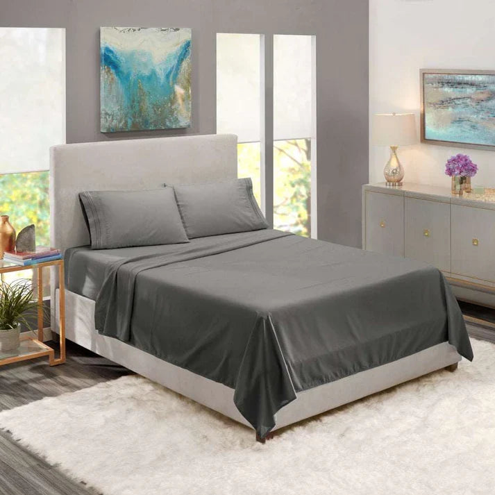 King Size Bed Sheets Set - Deep Pocket 4 Piece