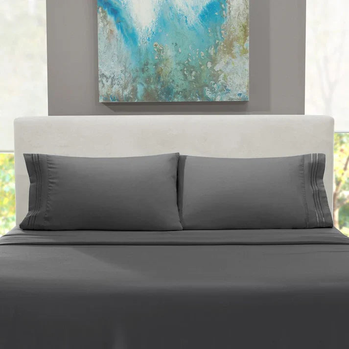 King Size Bed Sheets Set - Deep Pocket 4 Piece