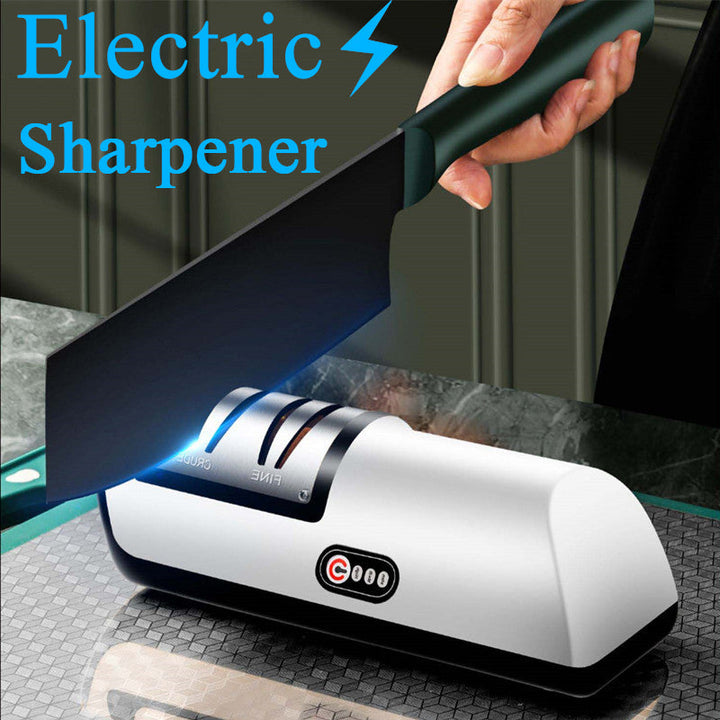 USB Rechargeable Electric Knife Sharpener Adjustable Fast Sharpening Kitchen Tool