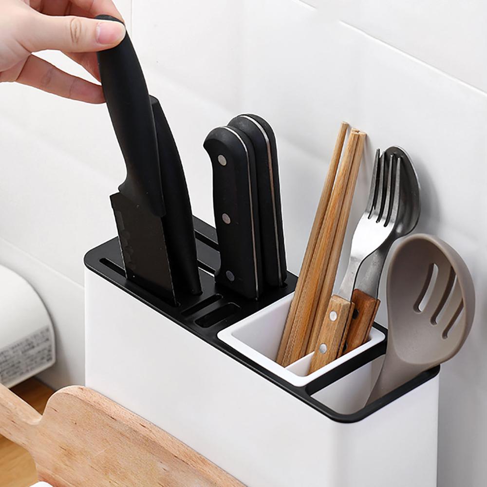 Kitchen Knife Storage Rack Tableware Holder Plastic Storage Racks for Kitchen
