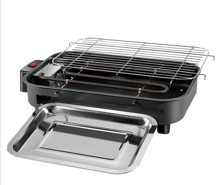 Korean Electric Grill Non-Smoking BBQ Oven Carbon Steel Baking Tray for Home