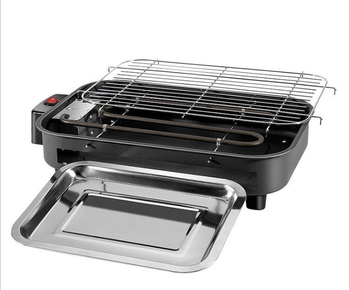 Korean Electric Grill Non-Smoking BBQ Oven Carbon Steel Baking Tray for Home