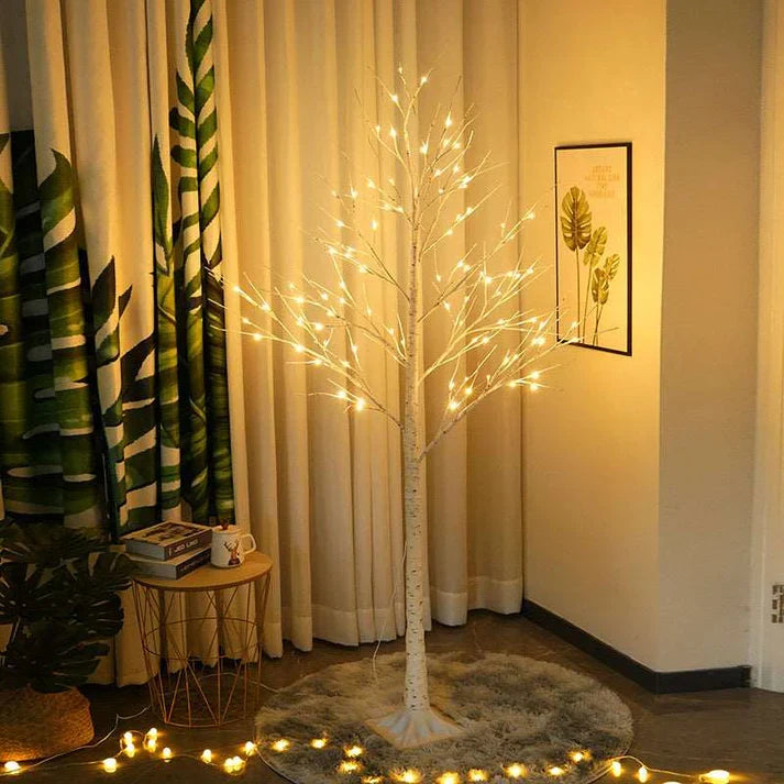 LED Birch Tree Lights! Luxury Ornaments For Decor