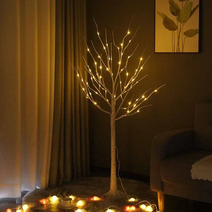 LED Birch Tree Lights! Luxury Ornaments For Decor