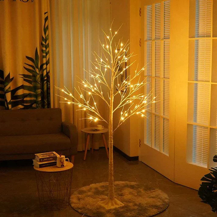 LED Birch Tree Lights! Luxury Ornaments For Decor