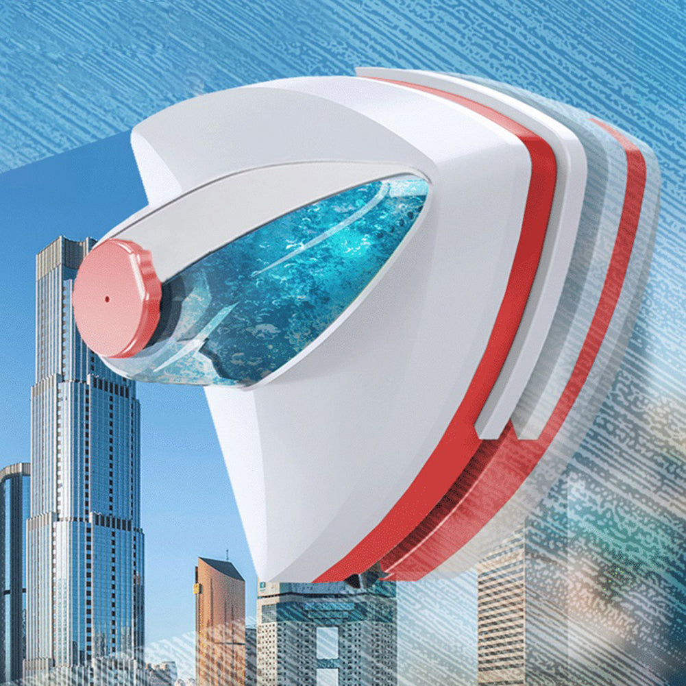 Double Sided Magnetic Window Cleaner - Clean Both Sides of Glass at Once with Built-In Water Reservoir