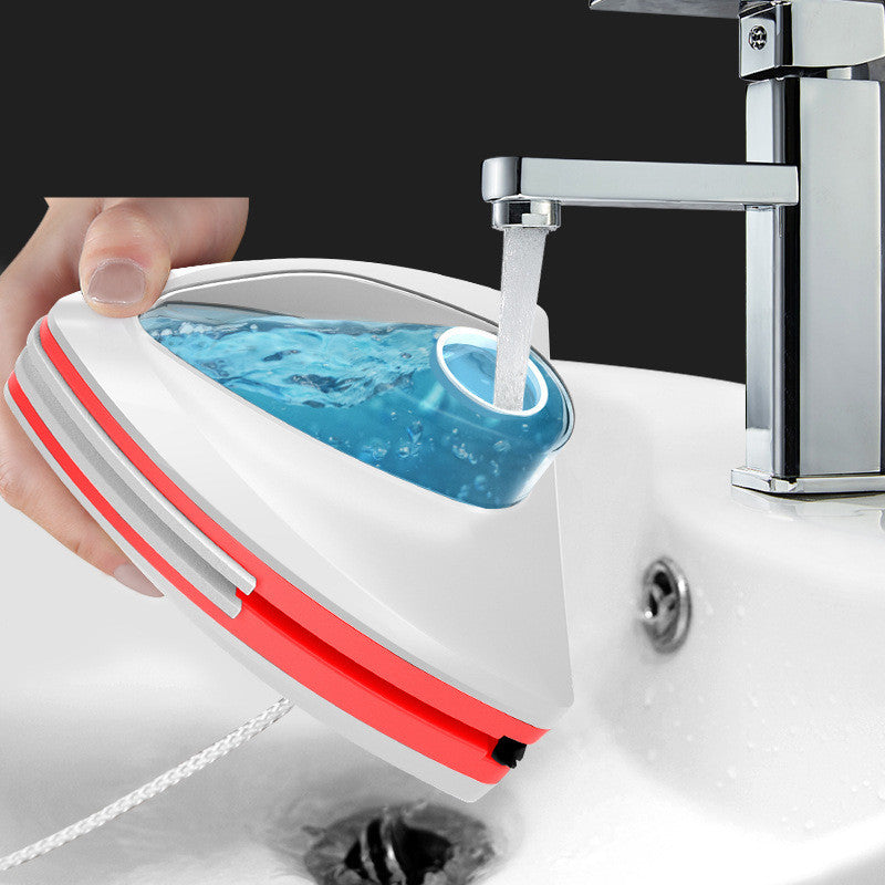 Double Sided Magnetic Window Cleaner - Clean Both Sides of Glass at Once with Built-In Water Reservoir