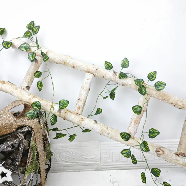 Splendas LED Green Leaf Copper Wire String Lights Indoor Room Decoration Solar & Battery