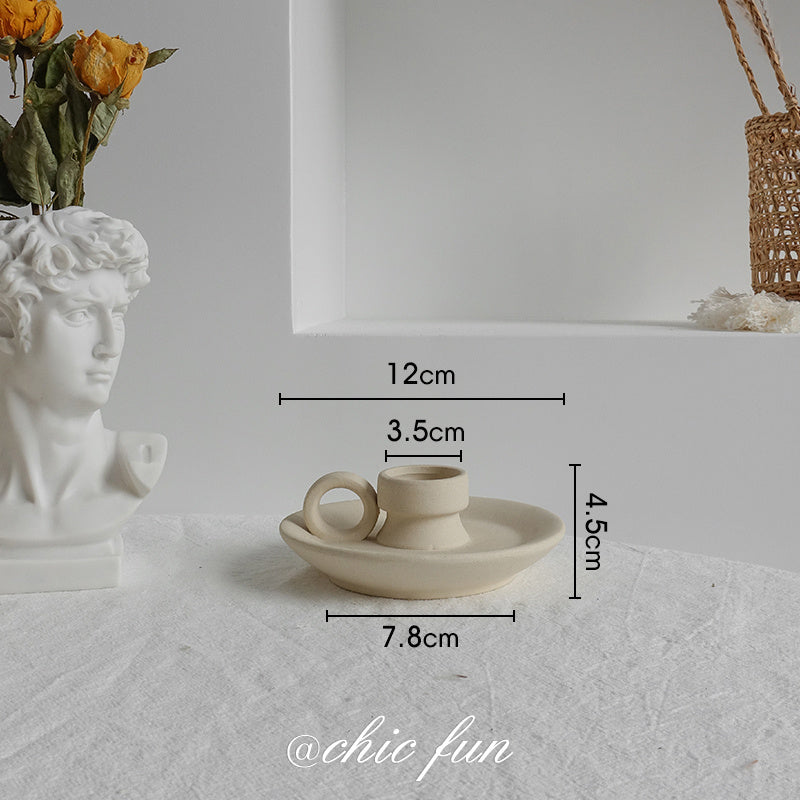 Matte Ceramic Vase Nordic Minimalist Style Dried Flower Home Decor