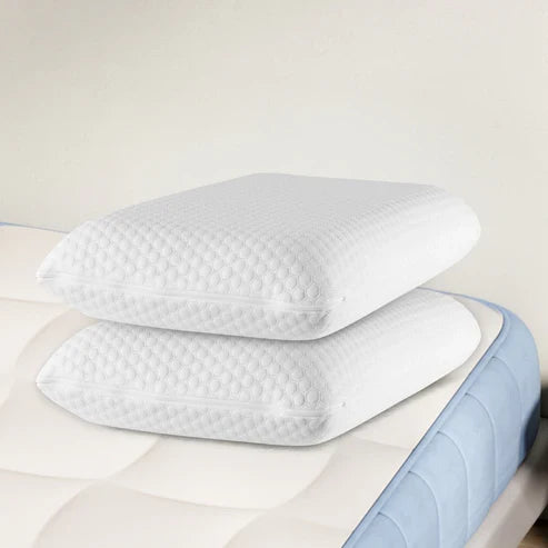 Splendas Memory Foam Pillow 2 Pack – Cervical Support | Washable Pillowcase