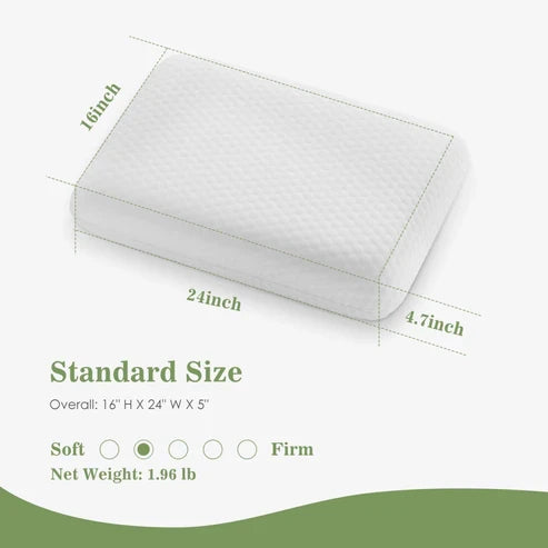 Splendas Memory Foam Pillow 2 Pack – Cervical Support | Washable Pillowcase
