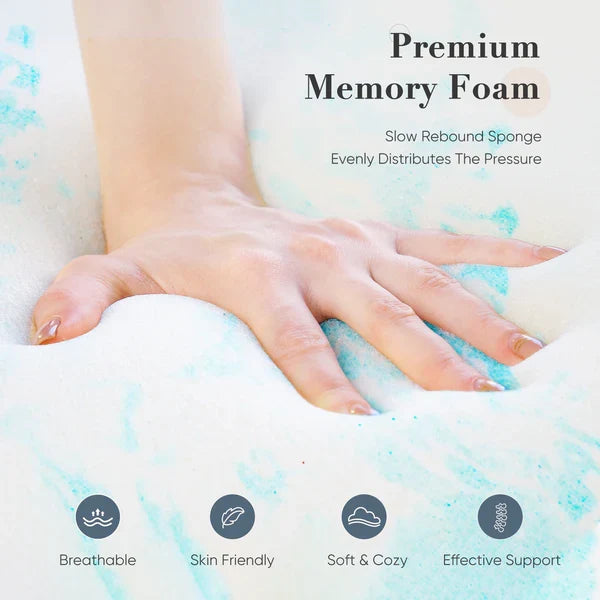 Splendas Memory Foam Mattress Topper – Cooling Gel Swirl for Back Pain Relief | 2" & 3"