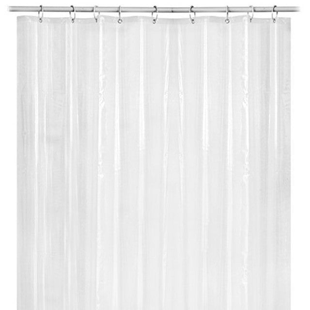 Waterproof Mildew Resistant Shower Curtain PEVA Polyester Quick Dry 2 Sizes