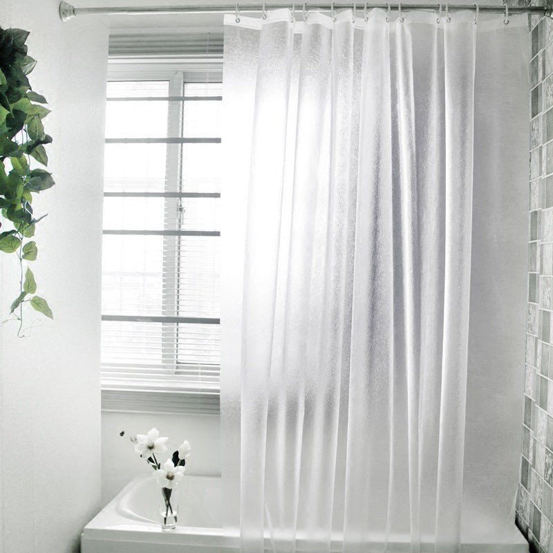 Waterproof Mildew Resistant Shower Curtain PEVA Polyester Quick Dry 2 Sizes