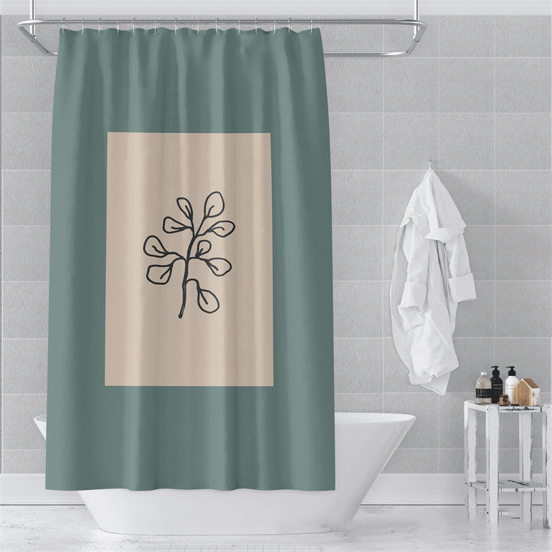 Morandi Abstract Shower Curtain Soft Art Design 17 Colors 5 Sizes