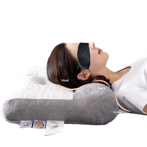 Splendas Natural Latex Cervical Pillow – Neck Pain Relief with Heat & Massage