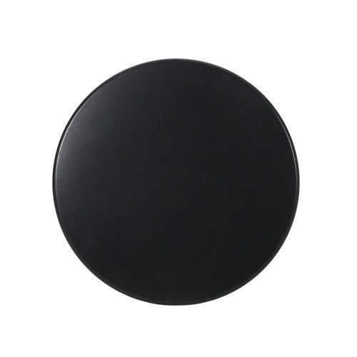 Nevada Matte Black Iron Side Table Outdoor Accent Table for Patio and Home