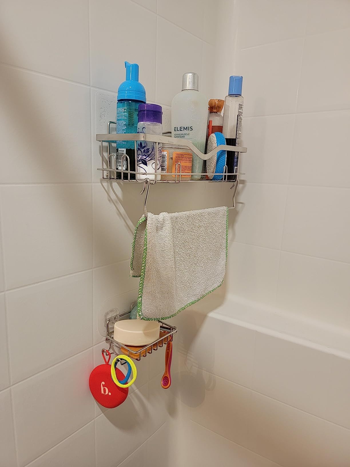 No Drill Shower Caddy Set - SUS304 Stainless Steel Wall Mount | 3 Piece